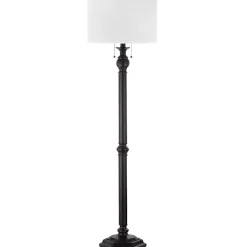 Kirklands Home Floor Lamps|Bronze Jessie Floor Lamp Ivory