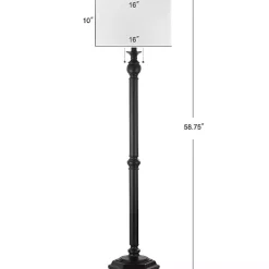 Kirklands Home Floor Lamps|Bronze Jessie Floor Lamp Ivory