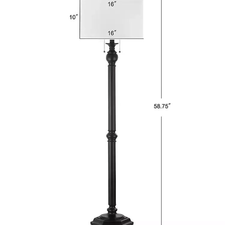 Kirklands Home Floor Lamps|Bronze Jessie Floor Lamp Ivory