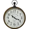 Kirklands Home Clocks|Bronze Kensington Station Pocket Wall Clock