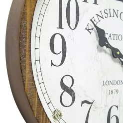 Kirklands Home Clocks|Bronze Kensington Station Pocket Wall Clock
