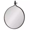Kirklands Home Decorative Mirrors|Bronze Metal Antique Round Wall Mirror