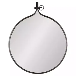 Kirklands Home Decorative Mirrors|Bronze Metal Antique Round Wall Mirror