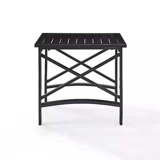 Kirklands Home Outdoor Tables|Bronze Metal Dayton Outdoor Side Table Brown