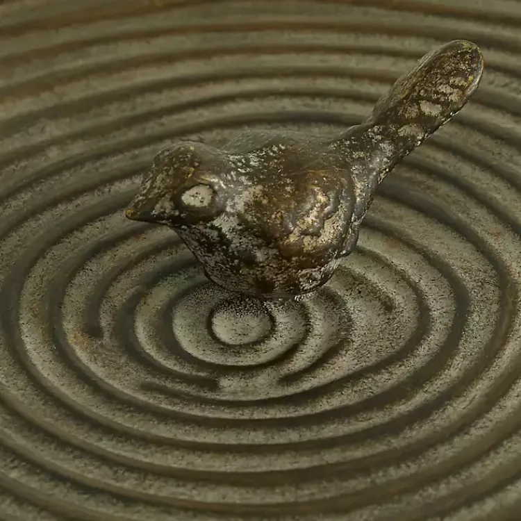 Outlet Bronze Tree Bark Round Metal Boxes, Set of 2 Baskets & Boxes