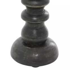 New Bronze Wood Column Candle Holders, Set of 3 Candle Holders