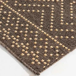 Kirklands Home Outdoor Rugs|Adelaide Diamond Outdoor Area Rug, 5x7 Brown