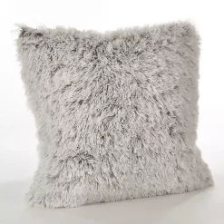 Discount and White Faux Fur Pillow Pillows