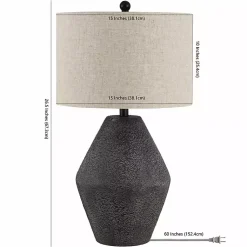 Kirklands Home Table Lamps|Brown Angled Gourd Ersta Table Lamp Tan