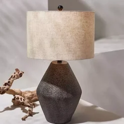 Kirklands Home Table Lamps|Brown Angled Gourd Ersta Table Lamp Tan