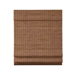 Kirklands Home Curtains & Drapes|Bamboo Light Filtering Roman Shade, 29 in. Brown
