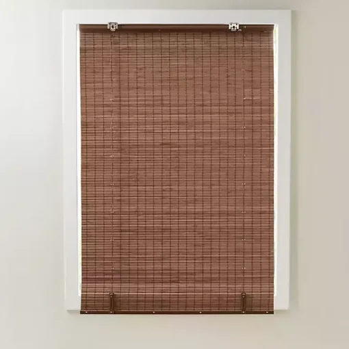Kirklands Home Curtains & Drapes|Bamboo Light Filtering Roman Shade, 31 in. Brown