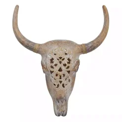 Kirklands Home Wall Plaques|Bohemian Bull Wall Plaque Brown