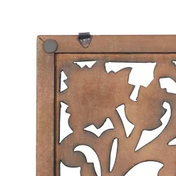 Kirklands Home Wall Plaques|Botanical Wood Panel Wall Plaque Brown