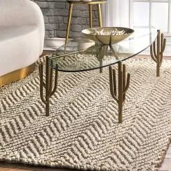 Kirklands Home Area Rugs|Brown Chevron Valen Area Rug, 5x8