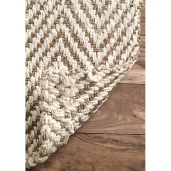 Kirklands Home Area Rugs|Brown Chevron Valen Area Rug, 5x8