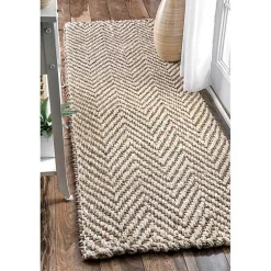 Kirklands Home Accent Rugs|Brown Chevron Valen Runner