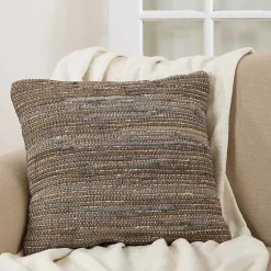 Sale Chindi Woven Jute Throw Pillow Pillows
