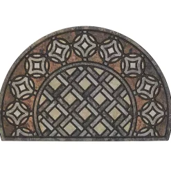 Kirklands Home Doormats|Deco Tile Slice Doormat Brown