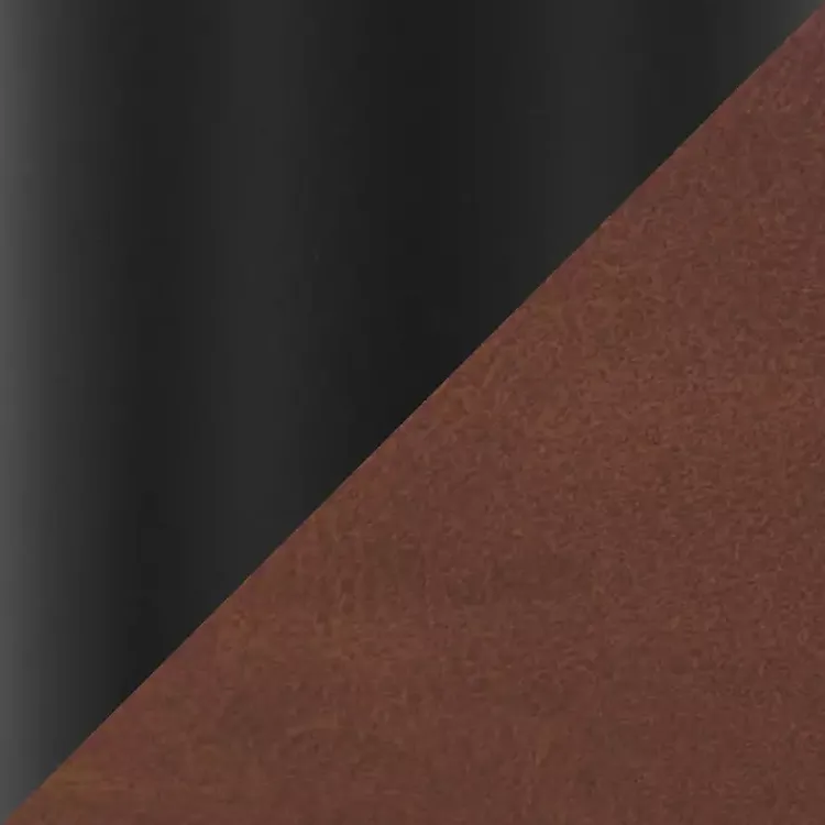 Kirklands Home Office Furniture|Faux Leather & Black Marshall Office Chair Brown