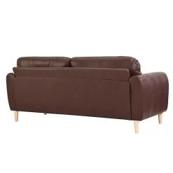 Kirklands Home Sofas & Loveseats|Faux Leather Lyon Sofa Brown