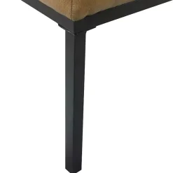 Kirklands Home Benches & Ottomans|Faux Leather Tufted Button Bench Brown