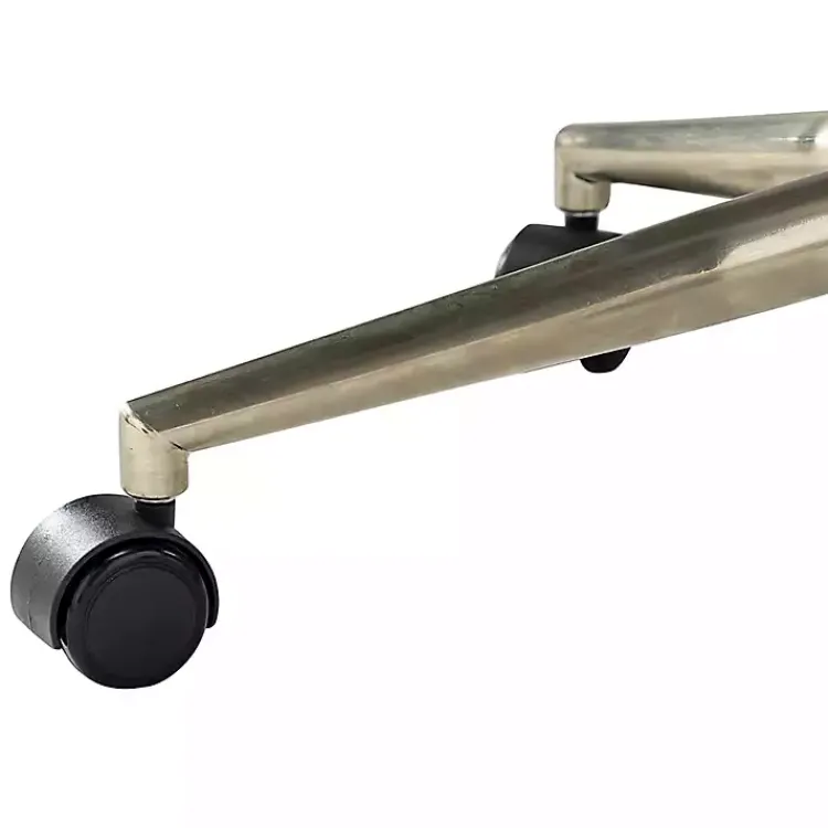 Kirklands Home Office Furniture|Faux Leather Tufted Back Office Chair Brown