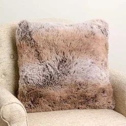 Online Faux Wolf Fur Pillow Pillows