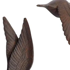 Kirklands Home Wall Plaques|Flying Birds Wall Sculptures, Set of 3 Brown