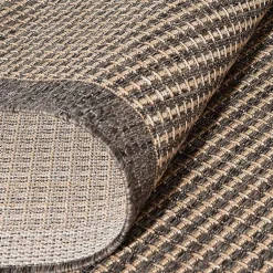 Kirklands Home Outdoor Rugs|Gather Indoor/Outdoor Area Rug, 5x7 Brown