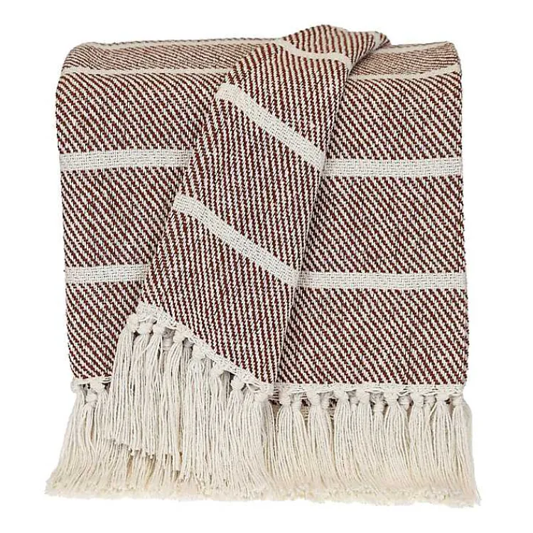 Discount Herringbone Striped Throw Blankets & Throws