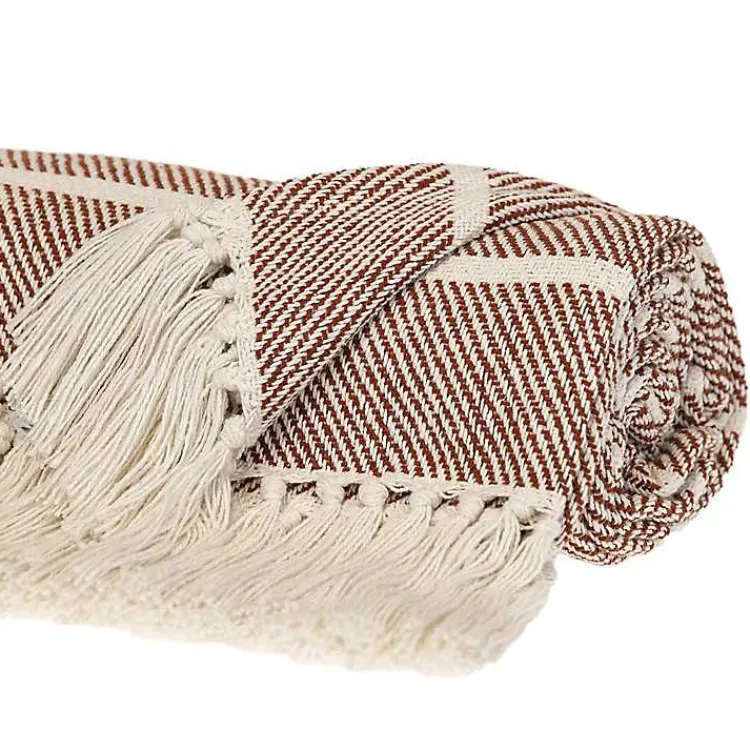 Discount Herringbone Striped Throw Blankets & Throws