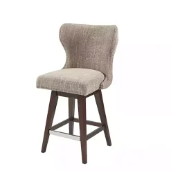 Kirklands Home Bar Stools & Counter Height Stools|Ivey High Wingback Swivel Counter Stool Brown