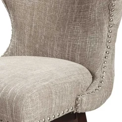 Kirklands Home Bar Stools & Counter Height Stools|Ivey High Wingback Swivel Counter Stool Brown