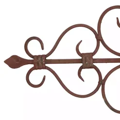 Kirklands Home Wall Plaques|Metal Scroll Panel Wall Plaque Brown