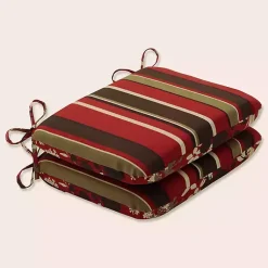 Kirklands Home Outdoor Cushions & Pillows|Brown Montifleuri Outdoor Seat Cushions, Set of 2