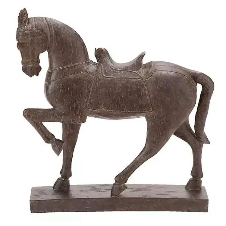 New Polystone Prancing Horse Statue Statues & Figurines