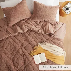 Kirklands Home Comforters|Quilted Teddy 2-pc. Twin Comforter Set Brown