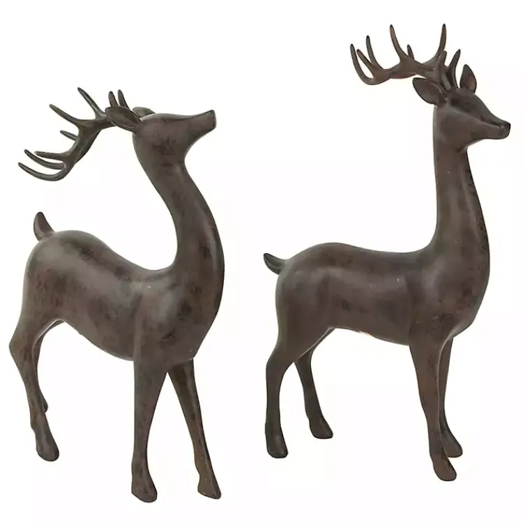 Outlet Reindeer Figurines, Set of 2 Christmas Decorations