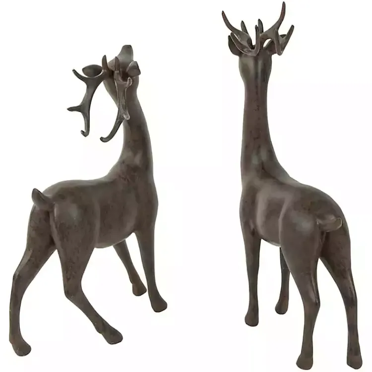 Outlet Reindeer Figurines, Set of 2 Christmas Decorations