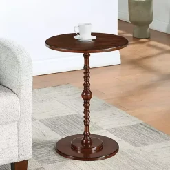 Kirklands Home Accent & End Tables|Santel Spindle Accent Table Brown