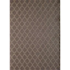 Kirklands Home Outdoor Rugs|Santorini Trellis Outdoor Area Rug, 7x9 Brown