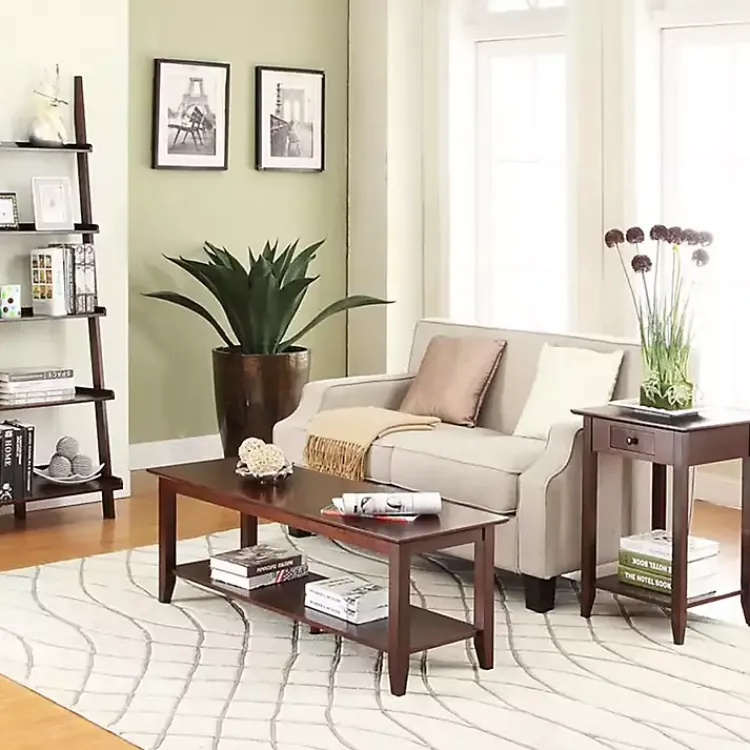 Kirklands Home Coffee Tables|Simple Rectangular Coffee Table Brown