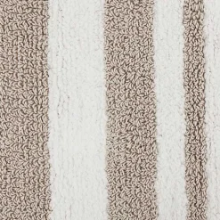 Kirklands Home Bathroom Rugs|Brown Stripe Reversible Bath Runner