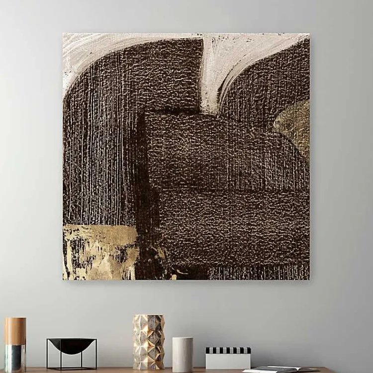 Kirklands Home Canvas Art|to Gold Canvas Art Print, 40x40 in. Brown