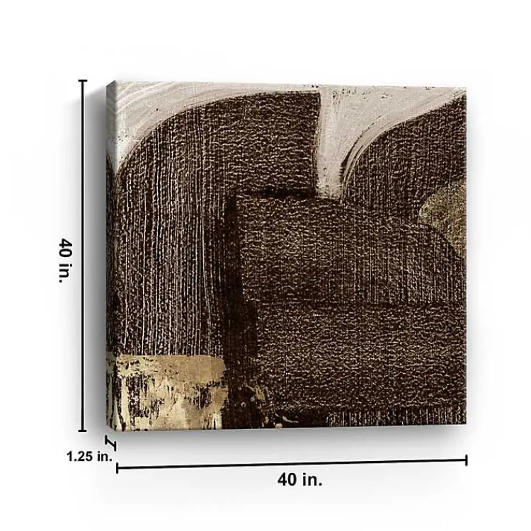 Kirklands Home Canvas Art|to Gold Canvas Art Print, 40x40 in. Brown