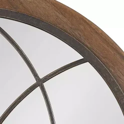 Kirklands Home Decorative Mirrors|Windowpane Arch Nala Mirror Brown