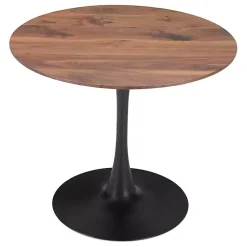 Kirklands Home Dining Tables|Brown Wood and Black Metal Bistro Dining Table