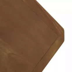 Kirklands Home Console Tables|Wood and Rope Geometric Console Table Brown