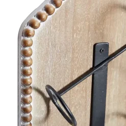 Kirklands Home Wall Storage|Brown Wood Bottle Frame Metal Bracket Wine Holder